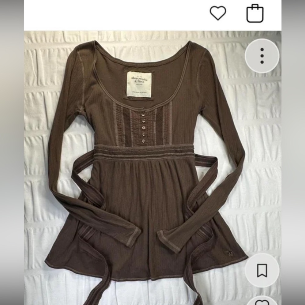 Brown Long Sleeve Top